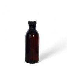 Load image into Gallery viewer, 200ml Amber PET Plastic Bottles (28mm neck) with Choice of Closure