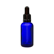 Load image into Gallery viewer, 30ml Blue Glass Bottles with Tamper Resistant Glass Pipettes