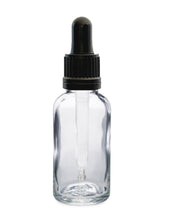 Load image into Gallery viewer, 30ml Clear Glass Bottles with Tamper Resistant Glass Pipettes