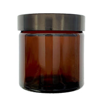 Load image into Gallery viewer, 60ml Amber Brown Glass Jar with Black Urea Lid
