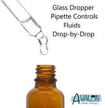 Load image into Gallery viewer, 30ml Amber Glass Bottles with Gold/Black Glass Pipettes