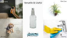 Load image into Gallery viewer, 50ml Clear Glass Bottles with White Atomiser Spray and Clear Overcap