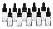 Load image into Gallery viewer, 10ml Clear Glass Bottles with Tamper Resistant Glass Pipettes