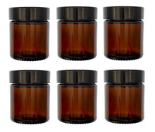 Load image into Gallery viewer, 30ml Amber Brown Glass Jar with Black Urea Lid