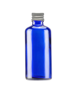 100ml Blue Glass Bottles with Aluminium Screw Lid