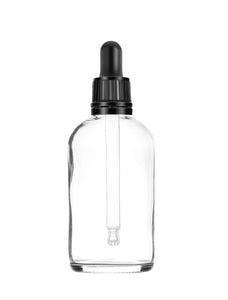 100ml Clear Glass Bottles with Tamper Resistant Glass Pipettes