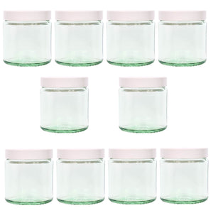 120ml Clear Glass Jar with White Urea Lid