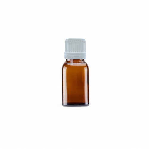 10ml Amber Glass Dropper Bottle with White Tamper-Resistant Dropper Cap
