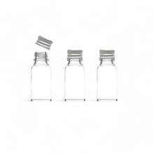 Load image into Gallery viewer, 10ml Clear Glass Bottles with Aluminium Lid