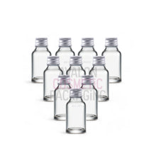 Load image into Gallery viewer, 10ml Clear Glass Bottles with Aluminum Lid