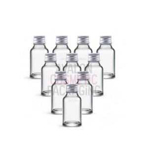 10ml Clear Glass Bottles with Aluminum Lid