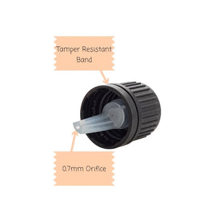 5ml Clear Glass Dropper Bottle with Black Tamper-Resistant Dropper Cap