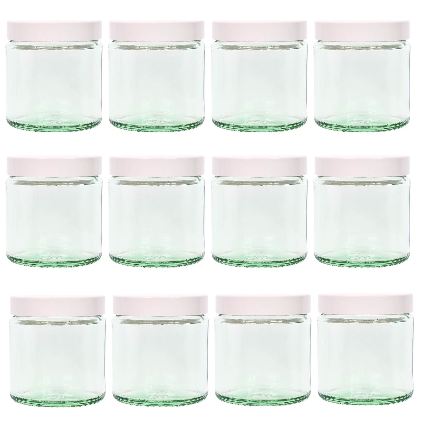 120ml Clear Glass Jar with White Urea Lid