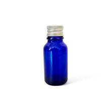 Load image into Gallery viewer, 15ml Blue Glass Bottles with Aluminium Screw Lid