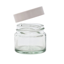 Load image into Gallery viewer, 15ml Clear Glass Jar with White Airtight Lid