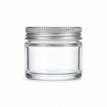 Load image into Gallery viewer, 15ml Clear Glass Ointment Jars with Airtight Aluminium Lids