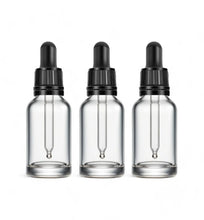 Load image into Gallery viewer, 15ml Clear Glass Bottles with Tamper Resistant Glass Pipettes