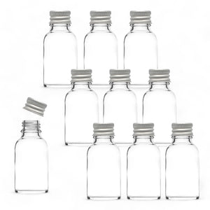 15ml Clear Glass Bottles with Aluminium Lid