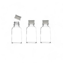 Load image into Gallery viewer, 15ml Clear Glass Bottles with Aluminium Lid