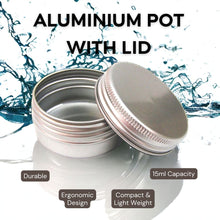 Load image into Gallery viewer, 15ml Small Aluminum Pots with Airtight Screw Lid - UK Manufactured