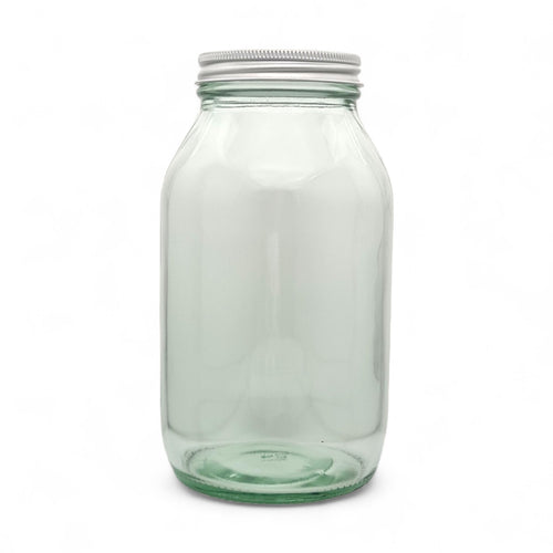 500ml Clear Wide Mouth Glass Jars with Aluminium Lids