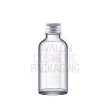 Load image into Gallery viewer, 50ml Clear Glass Bottles with Aluminum Lid