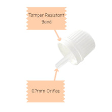 Load image into Gallery viewer, 5ml Clear Glass Dropper Bottle with White Tamper-Resistant Dropper Cap