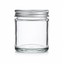 Load image into Gallery viewer, 60ml Clear Glass Jar with Airtight Aluminium Lid