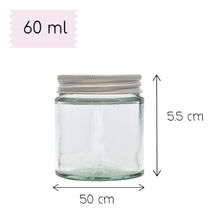 Load image into Gallery viewer, 60ml Clear Glass Jar with Airtight Aluminum Lid