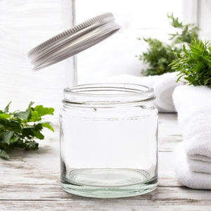 60ml Clear Glass Jar with Airtight Aluminum Lid