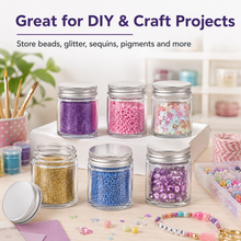 Load image into Gallery viewer, 30ml Clear Glass Jar with Aluminium Airtight Lid