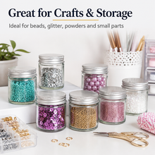Load image into Gallery viewer, 60ml Clear Glass Jar with Airtight Aluminium Lid