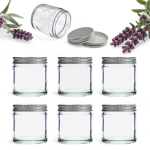 60ml Clear Glass Jar with Airtight Aluminium Lid
