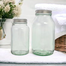 Load image into Gallery viewer, Clear Wide Mouth Glass Pill Jars with Aluminum Lids