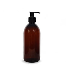 Load image into Gallery viewer, 500ml Amber PET Plastic Bottles (28mm neck) with Choice of Closure