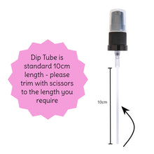Load image into Gallery viewer, 50ml Clear Glass Bottles with Black Treatment Pump and Clear Over Cap