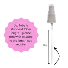 Load image into Gallery viewer, 100ml Clear Glass Bottles with White Treatment Pump and Clear Overcap
