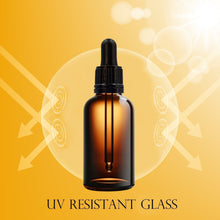 Load image into Gallery viewer, 50ml Amber Glass Bottles with Tamper Resistant Glass Pipettes