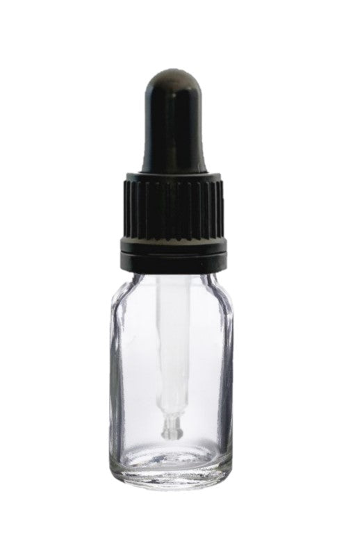 10ml Clear Glass Bottles with Tamper Resistant Glass Pipettes