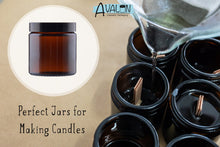 Load image into Gallery viewer, 120ml Amber Brown Glass Jar with Black Urea Lid