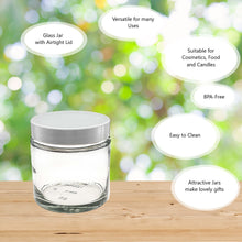 Load image into Gallery viewer, 120ml Clear Glass Jar with White Urea Lid