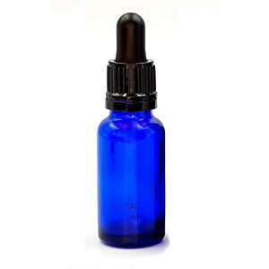 20ml Blue Glass Bottles with Tamper Resistant Glass Pipettes