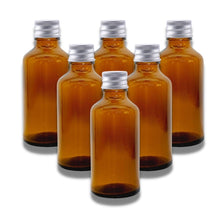 Load image into Gallery viewer, 30ml Amber Glass Bottles with Aluminum Lid