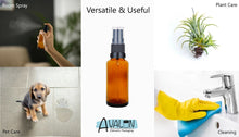 Load image into Gallery viewer, 20ml Amber Glass Bottles with Black Atomiser Spray and Clear Over Cap