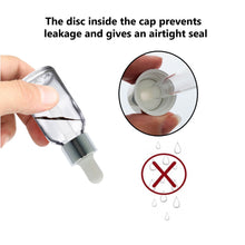 Load image into Gallery viewer, 15ml Clear Glass Bottles with Silver/White Glass Pipettes