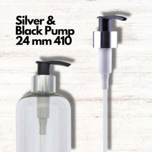 Load image into Gallery viewer, Pump Dispensers - Silver &amp; Black 24mm 410