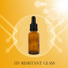 Load image into Gallery viewer, 20ml Amber Glass Bottles with Tamper Resistant Glass Pipettes