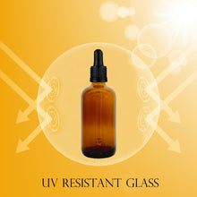 Load image into Gallery viewer, 100ml Amber Glass Bottles with Tamper Resistant Glass Pipettes