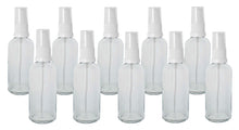 Load image into Gallery viewer, 100ml Clear Glass Bottles with White Treatment Pump and Clear Overcap