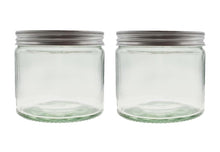 Load image into Gallery viewer, 250ml Clear Glass Jar with Brushed Aluminum Lid